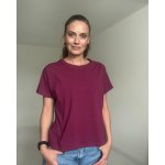 Kojicí tričko se zipem Kira oversized cyklámen – Zboží Dáma