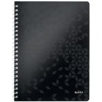 Leitz "Wow",Spirálový sešit černá, čtverečkovaný, A4, 80 listů – Zboží Živě