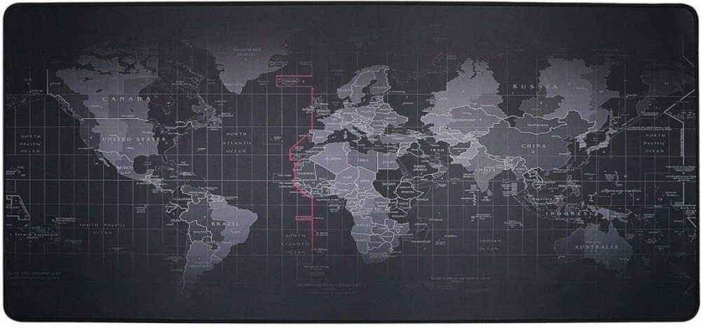 P.R.C. Veľká podložka pod myš a klávesnicu - Mapa sveta 80 x 30 cm |  Srovnanicen.cz