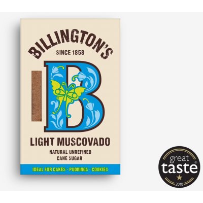 Billington's Světlý třtinový cukr Muscovado 500g – Zboží Dáma