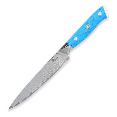 Dellinger Nůž univerzální Utility 150 mm Blue Stone VG-10 Damascus – Zboží Dáma