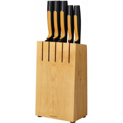 Fiskars Functional Form sada 5 nožů v dřevěném bloku 1062927 – Zboží Mobilmania