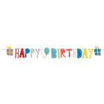 Girlanda Happy Birthday barevná – Sleviste.cz
