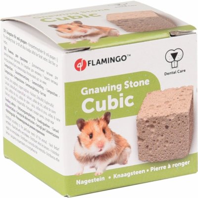 Flamingo hlodací kámen pro hlodavce 5 x 5 x 5 cm – Zboží Mobilmania