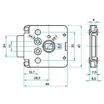 Assa Abloy FAB 462 BEZ VLOZKY NABYTKOVY ZAMEK