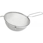 Cedník kovový d16cm,28/16 (0,7x0,7+6x6mm),dvojitý, pocínovaný – Zboží Dáma