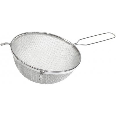 Cedník kovový d16cm,28/16 (0,7x0,7+6x6mm),dvojitý, pocínovaný – Zboží Dáma