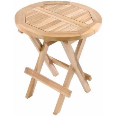 Divero 62843 Zahradní odkládací stolek z teakového dřeva – Zboží Mobilmania