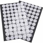 Suchý zip háček + plyš samolepicí,kolečko průměr 15mm, balení 60 párů, bílá – Hledejceny.cz