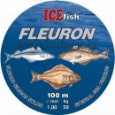 ICE FISH Fluorocarbonový na mořské návazce 100 m 0,9 mm 47 kg
