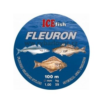 ICE FISH Fluorocarbonový na mořské návazce 100 m 0,9 mm 47 kg