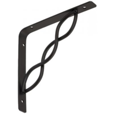 Domax WPRP150 Konzole dekorativní se splétanou vzpěrou 150x150mm, černá – Hledejceny.cz