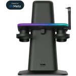 Kiwi Design QC03 RGB vertikální stojan Meta s oficiální značkou Meta Quest 3, Quest 2, Quest PRO černý – Sleviste.cz