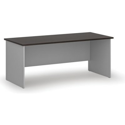 PRIMO Kancelářský psací stůl rovný GRAY, 1800 x 800 mm, šedá/wenge – Zboží Mobilmania