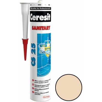 CERESIT CS 25 sanitární silikon 280g caramel