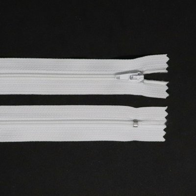 Spirálový zip, šíře 3 mm, délka 14 cm, bílá – Hledejceny.cz