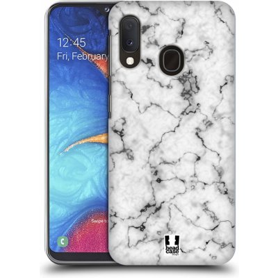 Pouzdro Head Case Samsung Galaxy A20e Bílý mramor – Zboží Mobilmania