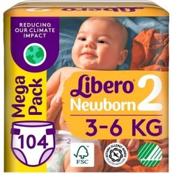 Libero Newborn 2 Mega Pack 3 – 6 kg 104 ks