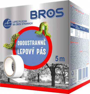 Bros Oboustranně lepový pás - lapač hmyzu 5 m 385