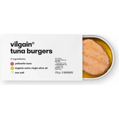Vilgain Tuňákové burgery 170 g – Zboží Dáma