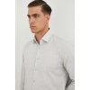Pánská Košile Calvin Klein pánská košile slim s klasickým límcem šedá K10K112089