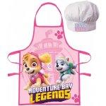 Euroswan zástěra s kuchařskou čepicí Tlapková patrola Paw Patrol s obrázkem Skye a Everest – Zbozi.Blesk.cz