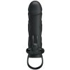 Pretty Love Penis Sleeve With Ball Strap - vibrační návlek na penis