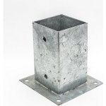 BKshop PSP 100 Patka sloupku se čtvercovou základnou 101 × 150 × 2 mm – Zboží Mobilmania