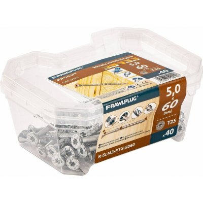 Vrut Rawlplug R-SLM7-PTX-5060, 5x60mm, 40ks – Hledejceny.cz