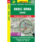 Turistická mapa 451 Okolí Brna západ 1:40 000 – Zboží Dáma