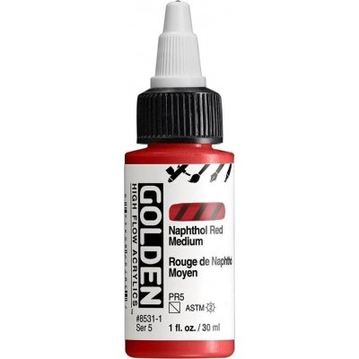 Golden Artist Colors High Flow akrylová barva naphthol red medium 30 ml – Hledejceny.cz