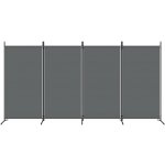 VidaXL 350264 dělicí Paraván šedá 346 x 180 cm – Zboží Dáma