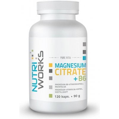 NutriWorks Magnesium Citrate + B6 120 tablet – Hledejceny.cz