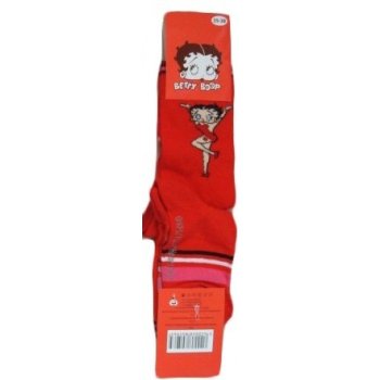 Betty Boop Originální dětské ponožky pro holky červené