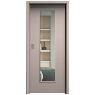 Sapeli Elegant Komfort M55 posuvné taupe 60 x 210 cm Čiré sklo – Hledejceny.cz
