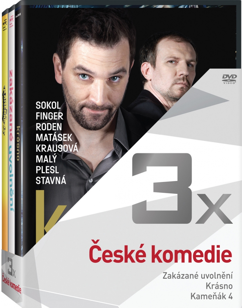 3x České komedie - kolekce DVD