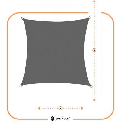 Springos 4 x 4 m SN0054 tmavě šedá – Zbozi.Blesk.cz