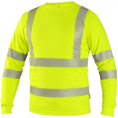 CXS Pánské výstražné tričko s dlouhým rukávem OLDHAM žluté – Zboží Mobilmania