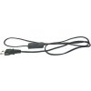 Napájecí kabel Emos 2x0,75mm 2m černá s vypínačem S09272