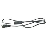 Emos Flexo šňůra PVC 2x0,75mm 2m černá s vypínačem 2402720232 S09272 – Sleviste.cz