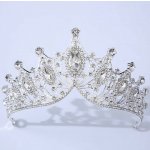 Naishide Jewelry postříbřená korunka do vlasů diadém s krystaly symphonia – Sleviste.cz