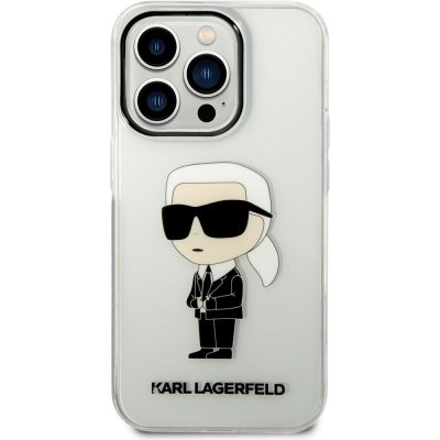Pouzdro Karl Lagerfeld iPhone 14 Pro IML NFT Ikonik čiré