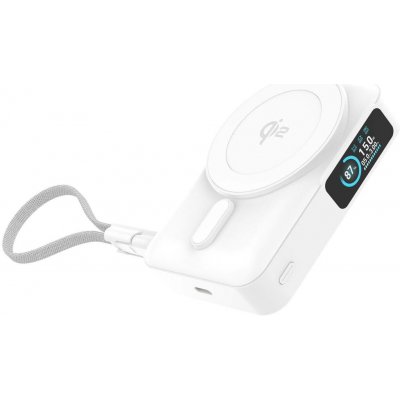 Mobile Origin s displejem Semi-Solid PB19, Qi2 - USB-C kabel, MO-TDS-PB19-WHT – Zboží Živě