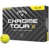 Golfový míček Callaway Chrome Tour X žluté 12 ks