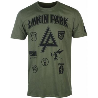 Tričko metal PLASTIC HEAD Linkin Park PATCHES černá