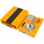 KRCZ Doutníkový popelník Set Yellow/Carbon 1D – Zboží Dáma