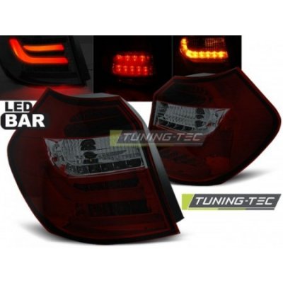 TUNING-TEC, Zadní světla diodové, BMW E87/E81, 2007-2011, ČERVENÁ SMOKE LED BAR – Hledejceny.cz