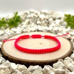 Certom Růžový macramé náramek – ručně pletený, nastavitelný, minimalistický šperk 0261 – Hledejceny.cz