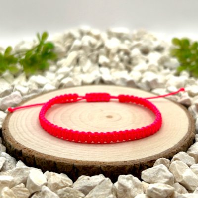 Certom Růžový macramé náramek – ručně pletený, nastavitelný, minimalistický šperk 0261 – Hledejceny.cz