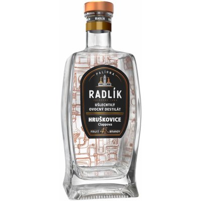 Radlík Hruškovice Clappova 45% 0,5 l (holá láhev) – Zboží Dáma